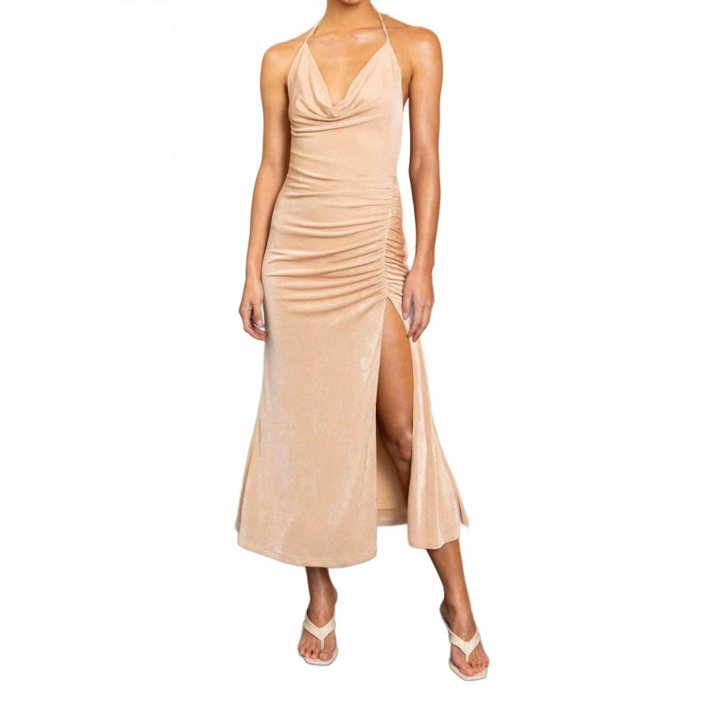NEW MISHA levon midi dress in rose